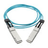 Tripp Lite series QSFP+ to QSFP+ Active Optical Cable - 40Gb, AOC, M/M, Aqua, 1M (3.28 ft.)