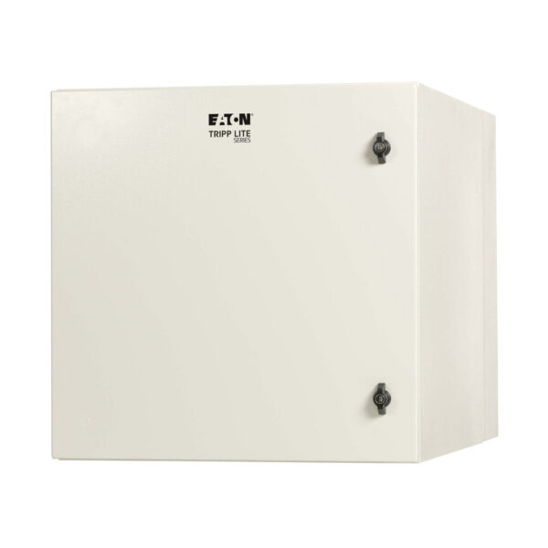Tripp Lite series SmartRack Industrial Enclosure with Lock - NEMA 4, Wall Mount, Metal Construction, Hinged Back, 32 in. Depth, 12U, Gray