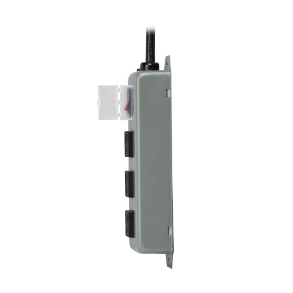 Tripp Lite series Industrial Power Strip, 3-Outlet, 6 ft. (1.8 m) Cord, NEMA 5-15P Plug, Switch Guard
