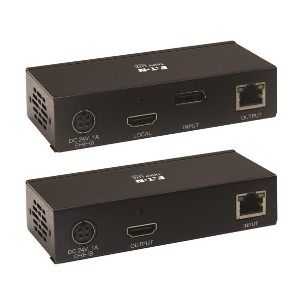 57e2182c9120f66d8e591846d89c177b Tripp Lite series DisplayPort to HDMI over Cat6 Extender Kit, KVM Support, 4K 60Hz, 4:4:4, USB, PoC, HDCP 2.2, 230 ft., TAA
