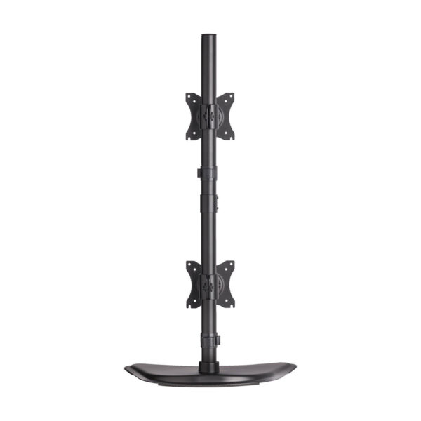 Tripp Lite series Dual Vertical Flat-Screen Desk Stand/Clamp Mount, 15 in. to 27 in. Flat-Screen Displays