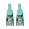 58562c1dcc84244b1f55c29851e3a98c-2 Tripp Lite series Cat6a 10G Snagless Shielded Slim STP Ethernet Cable (RJ45 M/M), PoE, Aqua, 10 ft. (3.1 m)