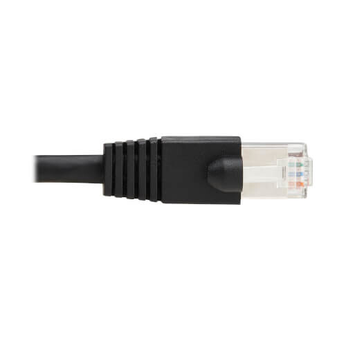 5863175706e0ae007b91fdfd555191a3-4 Tripp Lite series Cat8 40G Snagless SSTP Ethernet Cable (RJ45 M/M), PoE, Black, 3 ft. (0.9 m)