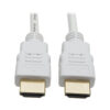 Tripp Lite series High-Speed HDMI Cable, Gripping Connectors, 4K @30Hz (M/M), White, 16 ft. (4.88 m)