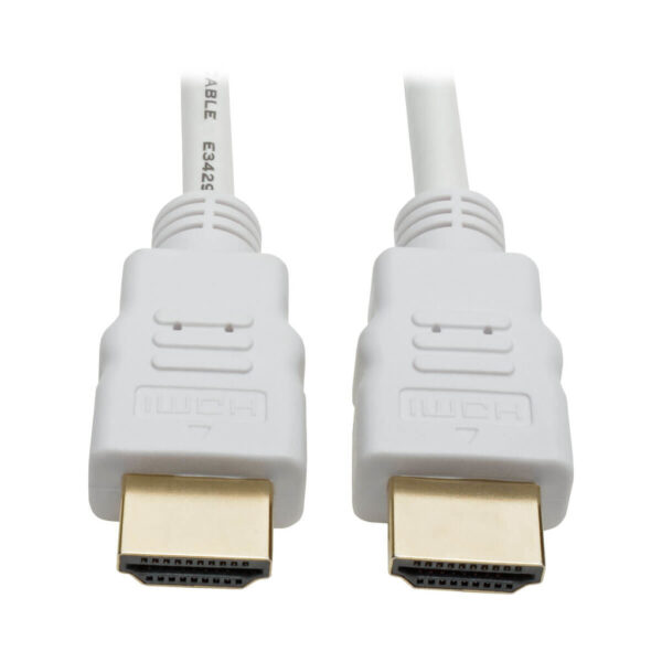 Tripp Lite series High-Speed HDMI Cable, Gripping Connectors, 4K @30Hz (M/M), White, 16 ft. (4.88 m)