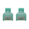 Tripp Lite series Cat6a 10G Snagless Molded Slim UTP Ethernet Cable (RJ45 M/M), PoE, Aqua, 20 ft. (6.1 m)