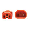 Tripp Lite series Power Cord C14 to C15 - Heavy-Duty, 15A, 250V, 14 AWG, 6 ft. (1.83 m), Orange
