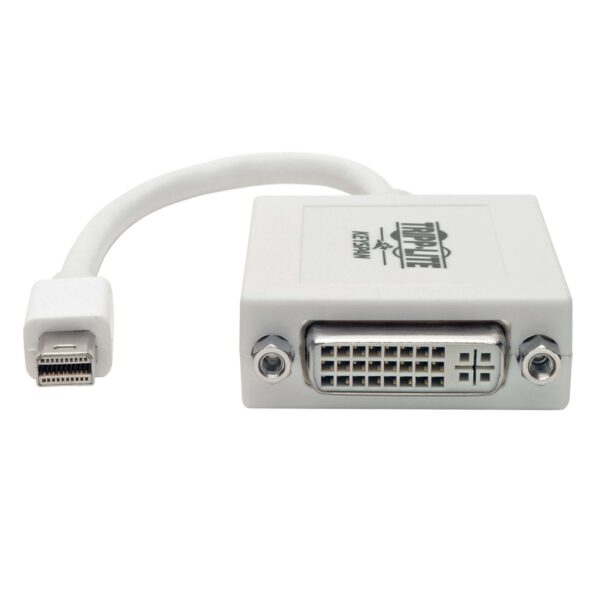 593e13f4004342b6c60b280ae169dc46 Tripp Lite series Keyspan Mini DisplayPort to DVI Adapter, Video Converter for Mac/PC, White (M/F), 6-in. (15.24 cm), TAA