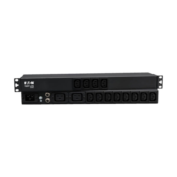 5944909da226ec4ca21fb778378b82f5 Tripp Lite series 1.9-3.8kW Single-Phase 120–240V Basic PDU, 14 Outlets (12 C13 & 2 C19), C20 16A Input, 1U Rack-Mount