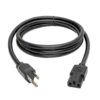 595a1a791c3e35aeaffafb7307ade917 Tripp Lite series Computer Power Cord, NEMA 5-15P to C13 - Heavy-Duty, 15A, 125V, 14 AWG, 6 ft. (1.83 m), Black - P007-006