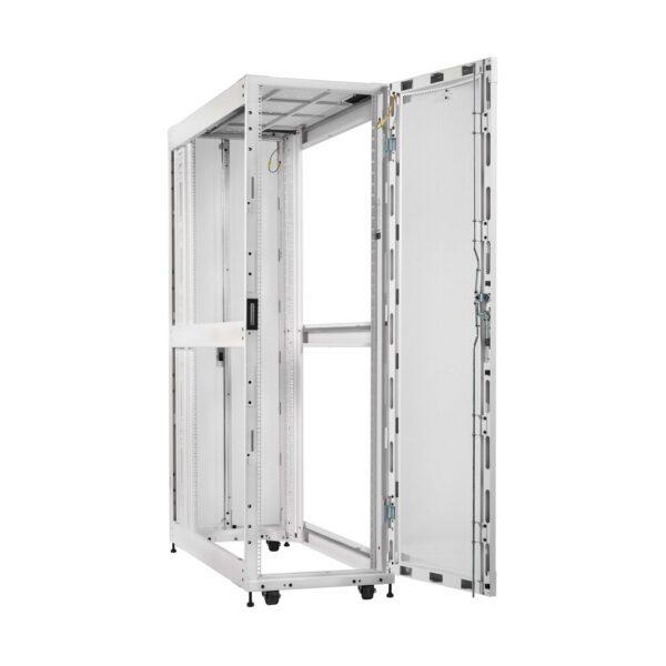 Eaton SmartRack 45U Extra-Deep Standard-Width Heavy-Duty Rack Enclosure Cabinet for AI Servers, White