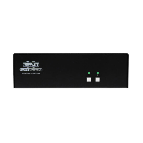 Secure KVM Switch, 2-Port, Dual Head, HDMI to HDMI, 4K, NIAP PP4.0, Audio, CAC, TAA