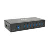 Tripp Lite series 7-Port Industrial-Grade USB 3.x (5Gbps) Hub - 20 kV ESD Immunity, Metal Housing, Mountable