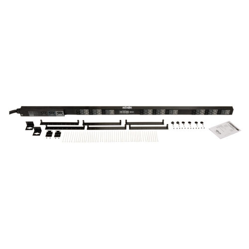 Tripp Lite series 3-Phase Local Metered PDU, 8.6 kW, 45 208V outlets (36 C13, 9 C19), 6 ft. (1.83 m) NEMA L21-30P Input connection, TAA Compliant