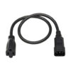 Tripp Lite series NEMA 5-15R to C14 Computer AC Power Cable - 13A, 125V, 16 AWG, 2 ft. (0.61 m), Black