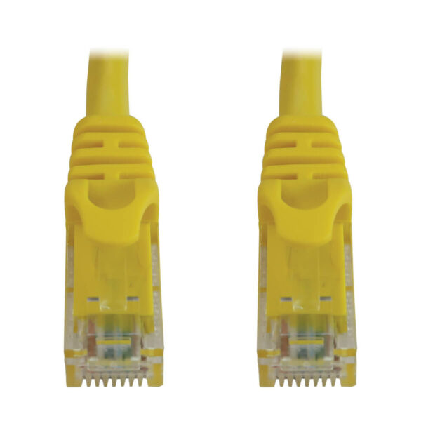 59c149c8a0112c57877ae578f5677944-1 Tripp Lite series Cat6a 10G Snagless Molded UTP Ethernet Cable (RJ45 M/M), PoE, Yellow, 15 ft. (4.6 m)