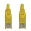 59c149c8a0112c57877ae578f5677944-6 Tripp Lite series Cat6a 10G Snagless Molded UTP Ethernet Cable (RJ45 M/M), PoE, Yellow, 5 ft. (1.5 m)