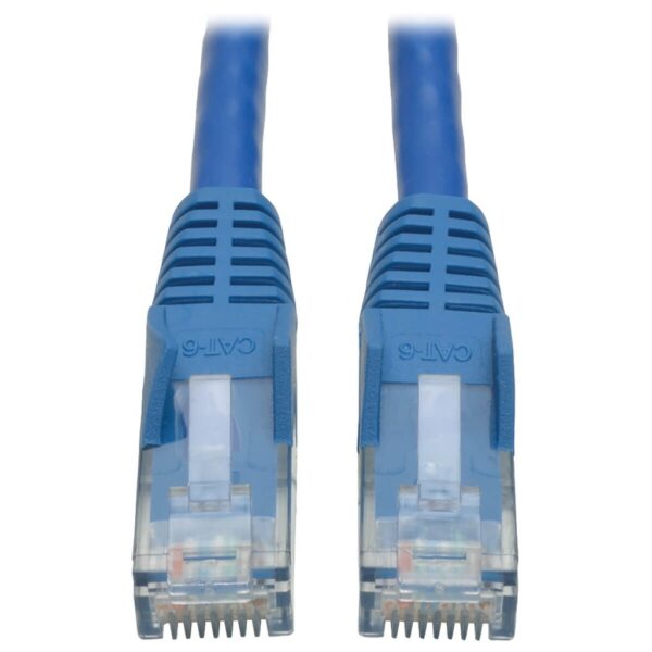 Tripp Lite series Cat6 Gigabit Snagless Molded (UTP) Ethernet Cable (RJ45 M/M), PoE, Blue, 100 ft. (30.5 m)