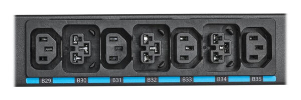 Eaton Universal-Input Managed PDU G4, 208V and 415/240V, 42 Outlets, Input Cable Sold Separately, End-Entry Input, 72-Inch 0U Vertical