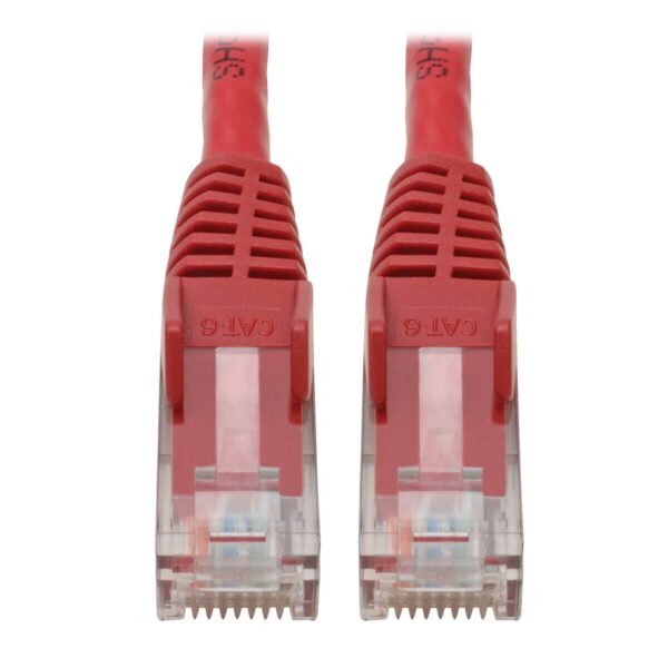 5a0693e3544d4a9fc86888b35b316c31 Tripp Lite series Cat6 Gigabit Snagless Molded (UTP) Ethernet Cable (RJ45 M/M), PoE, Red, 4 ft. (1.22 m)