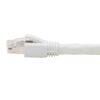 Tripp Lite series Cat8 25G/40G Certified Snagless Shielded S/FTP Ethernet Cable (RJ45 M/M), PoE, White, 20 ft. (6.09 m), TAA