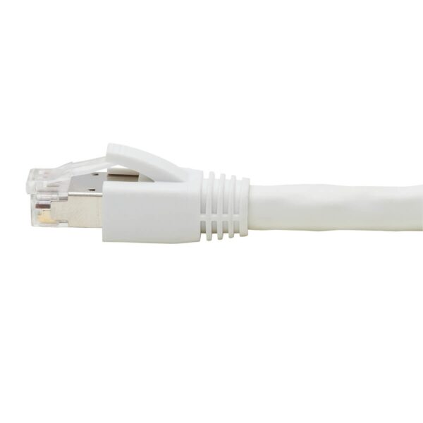5a17b6a88d22a449019815d52ba072be Tripp Lite series Cat8 25G/40G Certified Snagless Shielded S/FTP Ethernet Cable (RJ45 M/M), PoE, White, 25 ft. (7.62 m), TAA