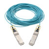5a3ec2a02a882514d4b5d14f7bda3e86 Tripp Lite series QSFP28 to QSFP28 Active Optical Cable - 100GbE, AOC, M/M, Aqua, 20M (65.61 ft.)