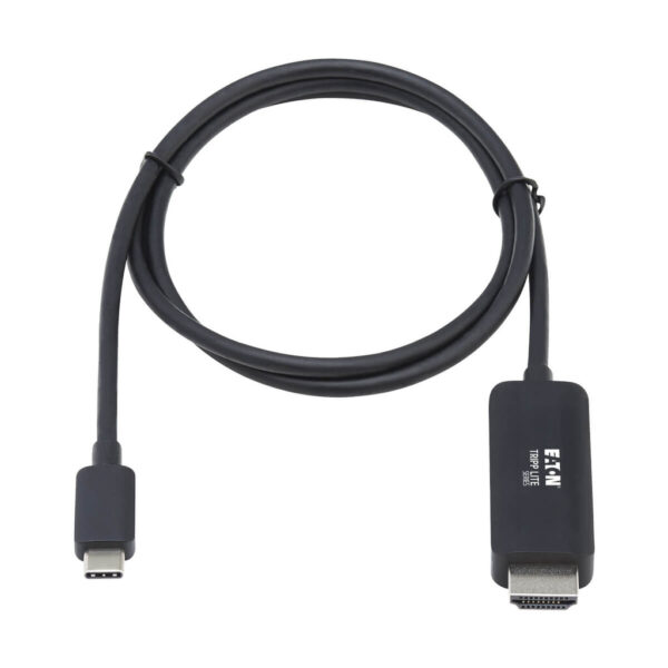 Tripp Lite series USB-C to HDMI Adapter Cable (M/M), 4K, 4:4:4, Thunderbolt 3 Compatible, Black, 3 ft. (0.9 m)