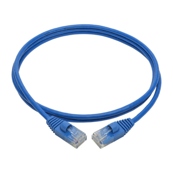 Tripp Lite series Cat6a 10G Snagless Molded Slim UTP Ethernet Cable (RJ45 M/M), Blue, 4 ft. (1.22 m)