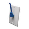 Tripp Lite series Up-Angle Cat6 Gigabit Molded UTP Ethernet Cable (RJ45 Right-Angle Up M to RJ45 M), Blue, 3 ft. (0.91 m)