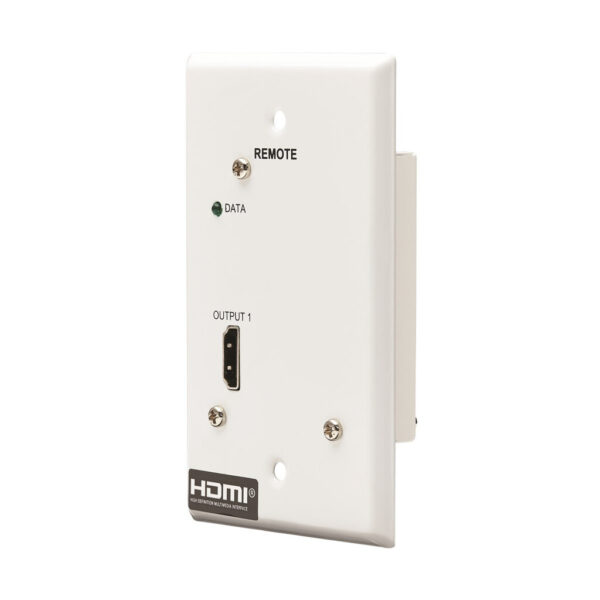 5aa88e7baf9329323faca07302de91e8 Tripp Lite series 1-Port HDMI over Cat6 Receiver, Wall Plate - 4K 60 Hz, HDR, 4:4:4, PoC, HDCP 2.2, 230 ft. (70.1 m), TAA