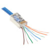 Tripp Lite series Cat6 RJ45 Pass-Through FTP Modular Plug, 100 Pack, TAA