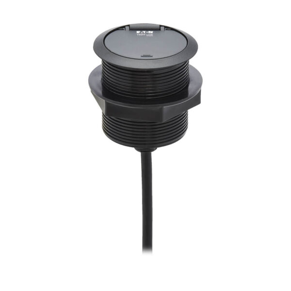5afaf33ac5c9e20b0ca49accefc155fb Tripp Lite series Protect It! In-Desktop Power Grommet - NEMA 5-15P, 2x USB-A Charging, Surge Protection, 10 ft. Cord, Antimicrobial, Black