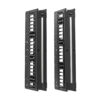 Tripp Lite series High-Capacity Vertical Cable Manager - Deep Double Finger Duct with Cover, Single Sided, 6 in. Wide, Black, 7 ft. (2.2 m)