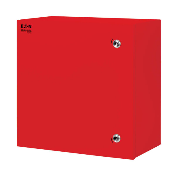 Tripp Lite series SmartRack Outdoor Industrial Enclosure with Lock - NEMA 4, Surface Mount, Metal Construction, 18 x 18 x 10 in., Red