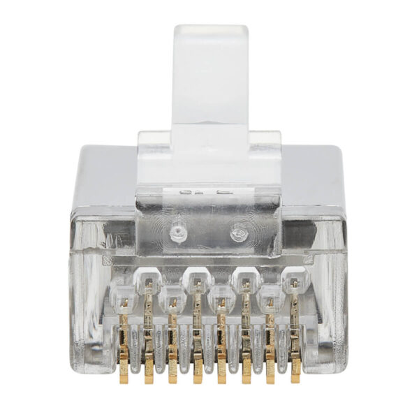 Tripp Lite series Cat6 RJ45 Pass-Through FTP Modular Plug, 100 Pack, TAA