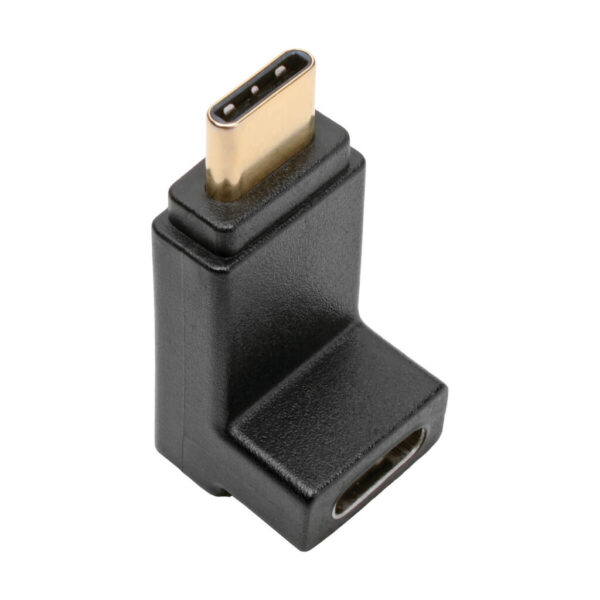 5b936303138e10e05ebdb13f70d939cc Tripp Lite series USB-C Right Angle Adapter (M/F) , USB 3.2 Gen 2 10 Gbps, Thunderbolt 3 Compatible, 60W PD Charging, 4K/30 Hz Video