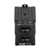Tripp Lite series Isobar 2-Outlet Surge Protector, Direct Plug-In, 1410 Joules, Diagnostic LEDs, Black Metal Housing