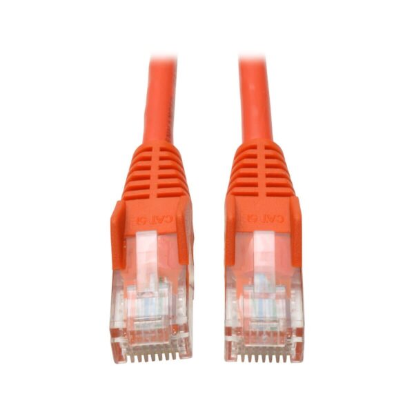 Tripp Lite series Cat5e 350 MHz Snagless Molded (UTP) Ethernet Cable (RJ45 M/M), PoE - Orange, 3 ft. (0.91 m)