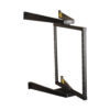 Tripp Lite series SmartRack 12U Flat-Pack Low-Profile Switch-Depth Wall-Mount Pivoting 2-Post Open Frame Rack
