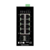 Tripp Lite series 8-Port Unmanaged Industrial Gigabit Ethernet Switch - 10/100/1000 Mbps, 2 GbE SFP Slots, -40° to 75°C, iQoS, DIN Mount, TAA