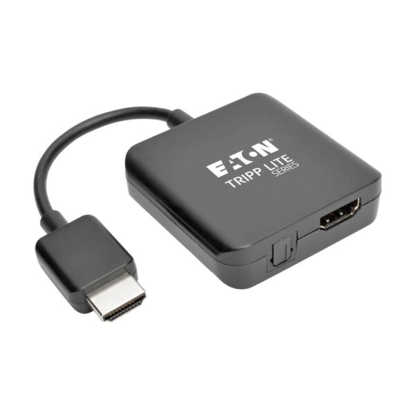 Tripp Lite series 4K HDMI Audio De-Embedder/Extractor with TOSLINK and 3.5 mm Stereo Output, 5.1 Channel, HDCP, 4K 30Hz, 6-in. (15.24 cm)