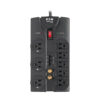 Tripp Lite series Protect It! 8-Outlet Surge Protector, 8 ft. (2.43 m) Cord, 2160 Joules, Tel/Fax/Modem/Coax Protection, RJ11