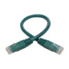 5be45d22414fa535c06b41c86905d1ae Tripp Lite series Cat6 Gigabit Molded (UTP) Ethernet Cable (RJ45 M/M), PoE, Green, 1 ft. (0.31 m)