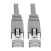 Tripp Lite series Cat6a 10G Snagless Shielded STP Ethernet Cable (RJ45 M/M), PoE, Gray, 2 ft. (0.61 m)