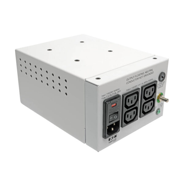 5c01fa593cff2b74e295cad360b1d762 Tripp Lite series Isolator Series Dual-Voltage 115/230V 300W 60601-1 Medical-Grade Isolation Transformer, C14 Inlet, 4 C13 Outlets, TAA