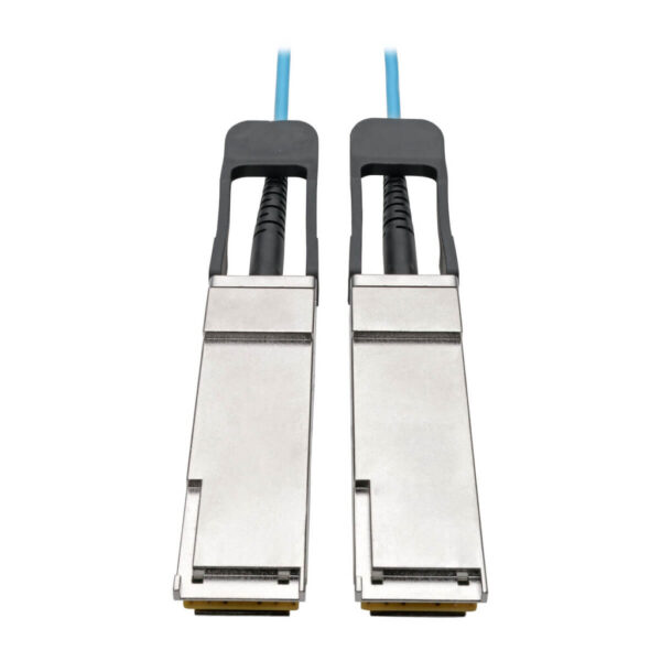 Tripp Lite series QSFP+ to QSFP+ Active Optical Cable - 40Gb, AOC, M/M, Aqua, 1M (3.28 ft.)