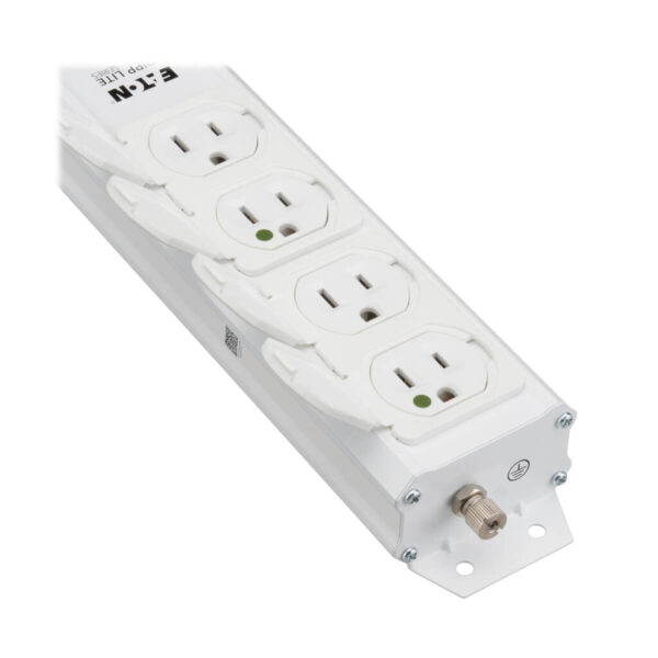 Tripp Lite series Safe-IT UL 2930 Medical-Grade Power Strip for Patient-Care Vicinity, 4 15A Hospital-Grade Outlets, Safety Covers, 15 ft. Cord