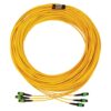 5c718200106c5d791f08cd5dd3b0a407 Tripp Lite series 40/100G Singlemode 9/125 OS2 Fiber Optic Cable (3x8F MTP/MPO-APC F/F), LSZH, Yellow, 61 m (200 ft.)