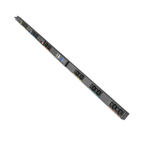 Eaton 3-Phase Managed Rack PDU G4, 208V, 24 Outlets, 24A, 8.6kW, L15-30 Input, 10 ft. Cord, 0U Vertical